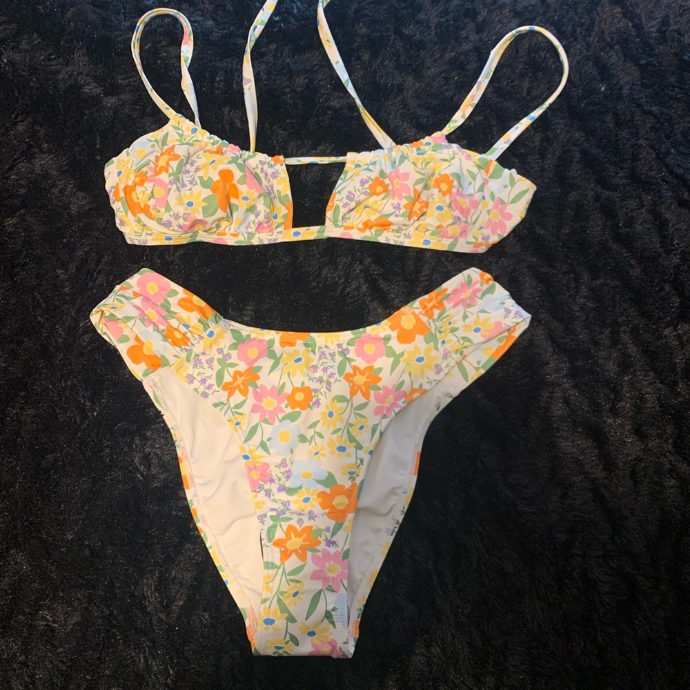 PACSUN BIKINI SET FLORAL BRIGHT